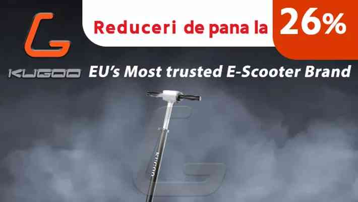 Trotinetele electrice KUGOO, modalitate sigură și rapidă de a călători în oraș