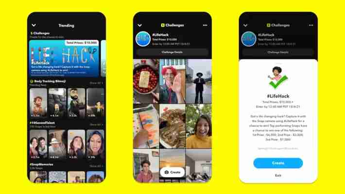 Snapchat va recompensa cu bani autorii de clipuri virale