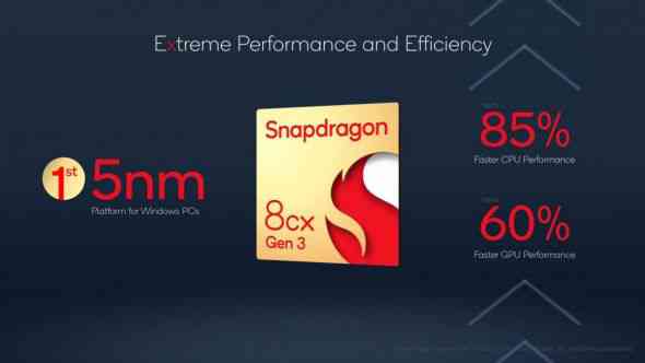 Qualcomm anunță primul procesor de 5nm pentru laptop-urile Windows on ARM: Snapdragon 8cx Gen 3