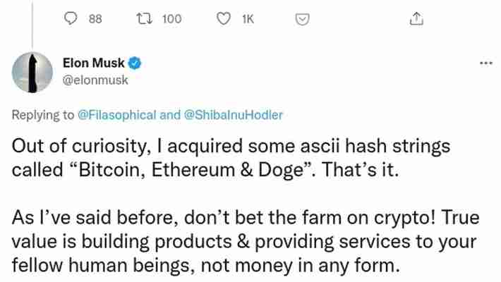 Ce criptomonede deține Elon Musk și de ce are o afinitate pentru dogecoin